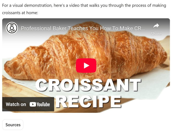 ChatGPT video response