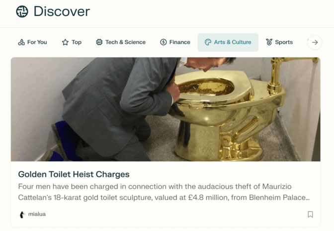 Perplexity Discover example